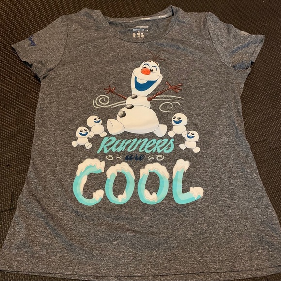 Disney Tops - Disney Frozen Olaf RunDisney Performance Tshirt